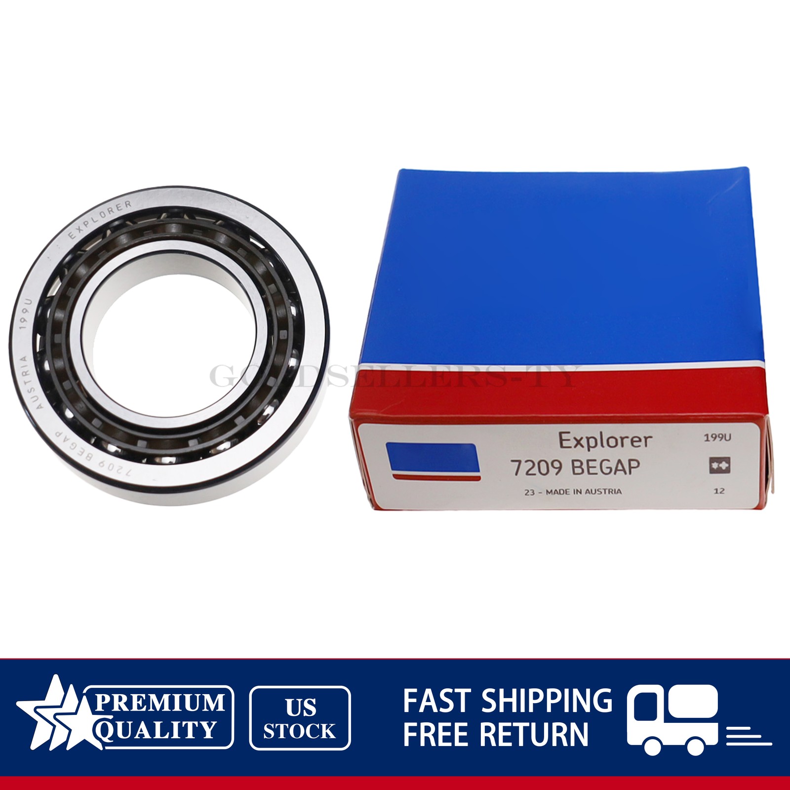 NEW Fits SKF 7209 BEGAP Angular Contact Ball Bearing 45x85x19 mm US