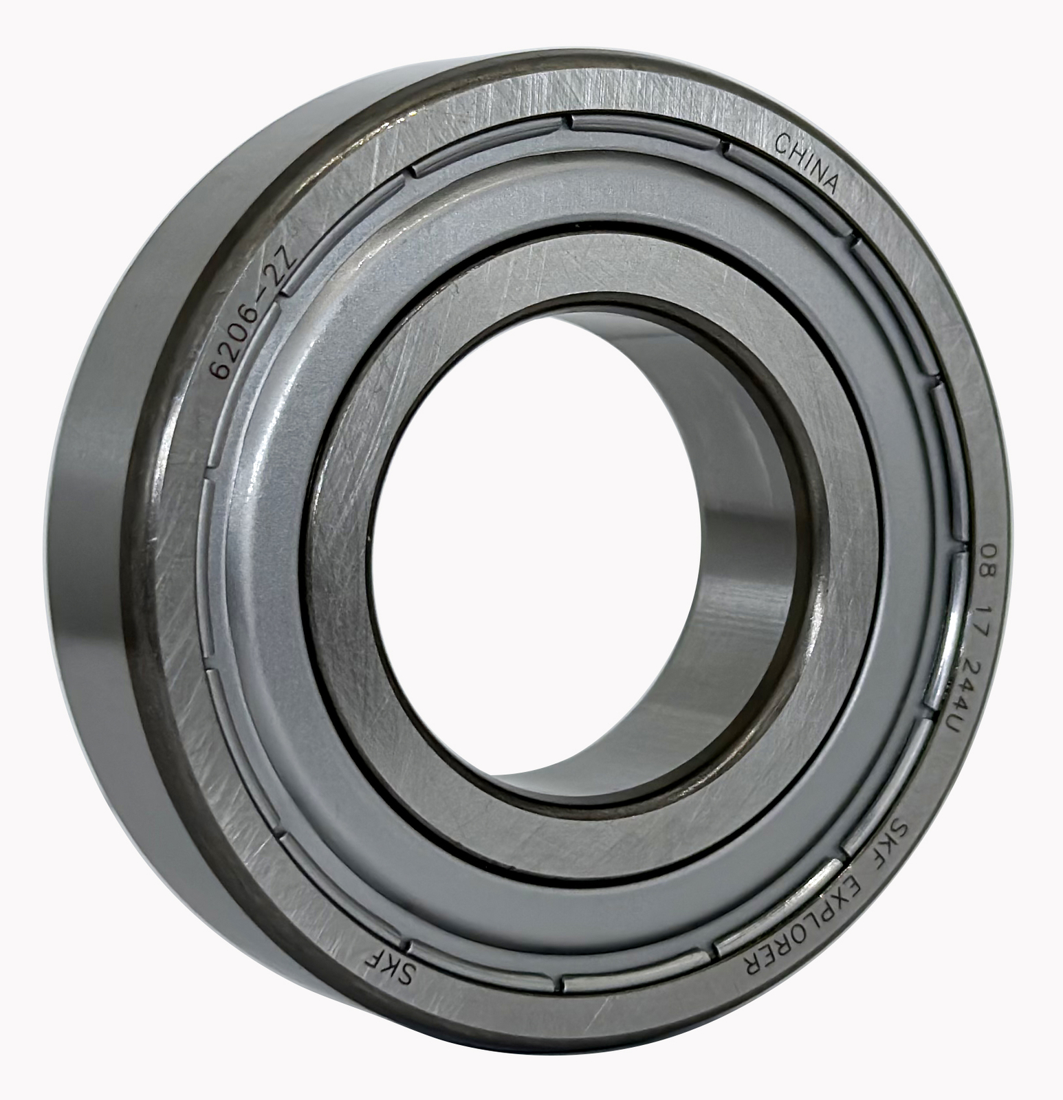 2PACK SKF 6206-2Z 30X62X16MM Normal Clearance Double Metal Seal Ball Bearings