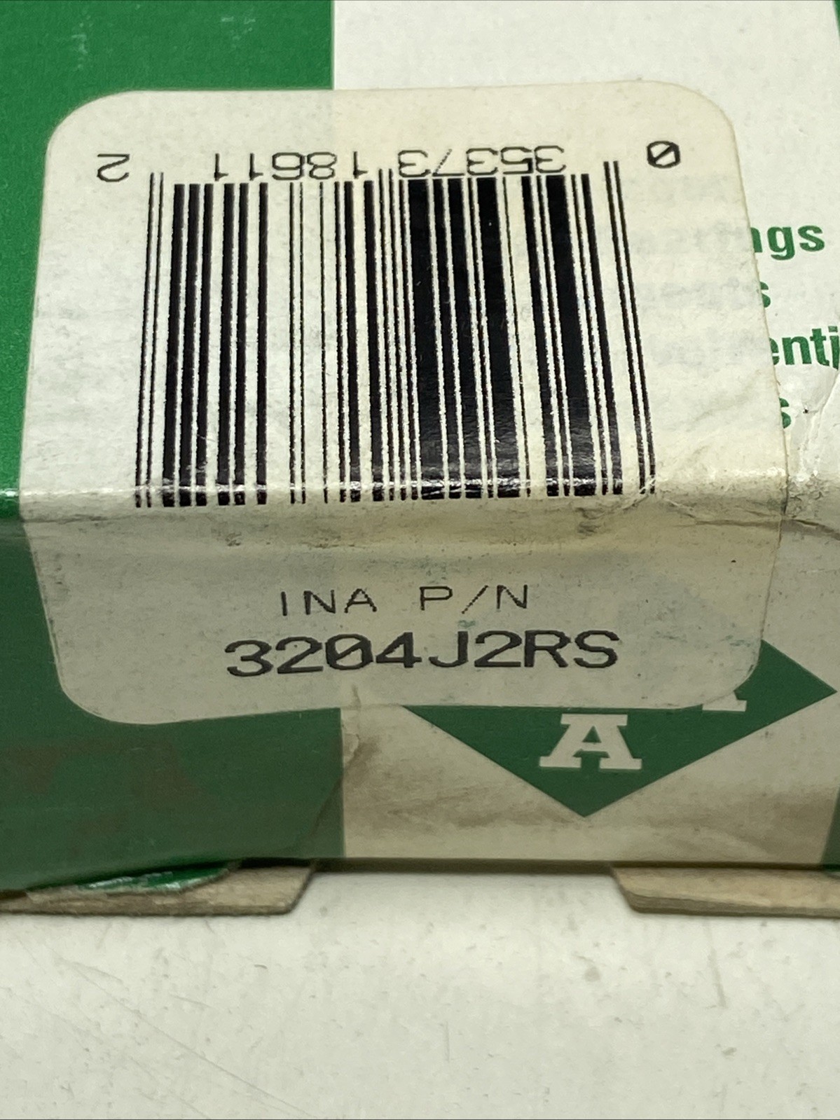 INA 3204J2RS Angular Contact Ball Bearing 47mm OD, 20mm Bore (NEW IN BOX)
