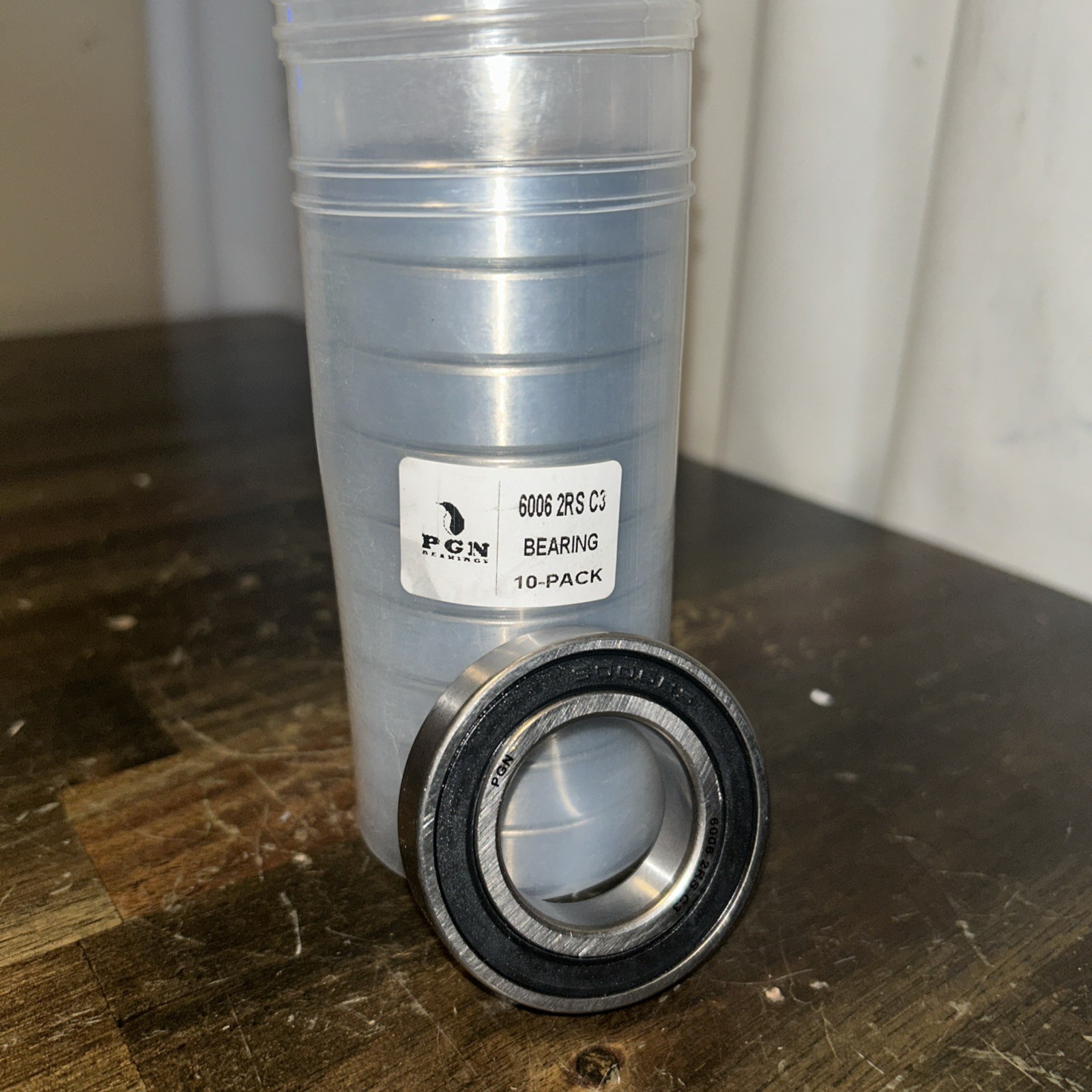 (10) 6006-2RS Premium Rubber Seal Ball Bearing C3 EMQ, 30x55x13, 6006 2RS 6006rs