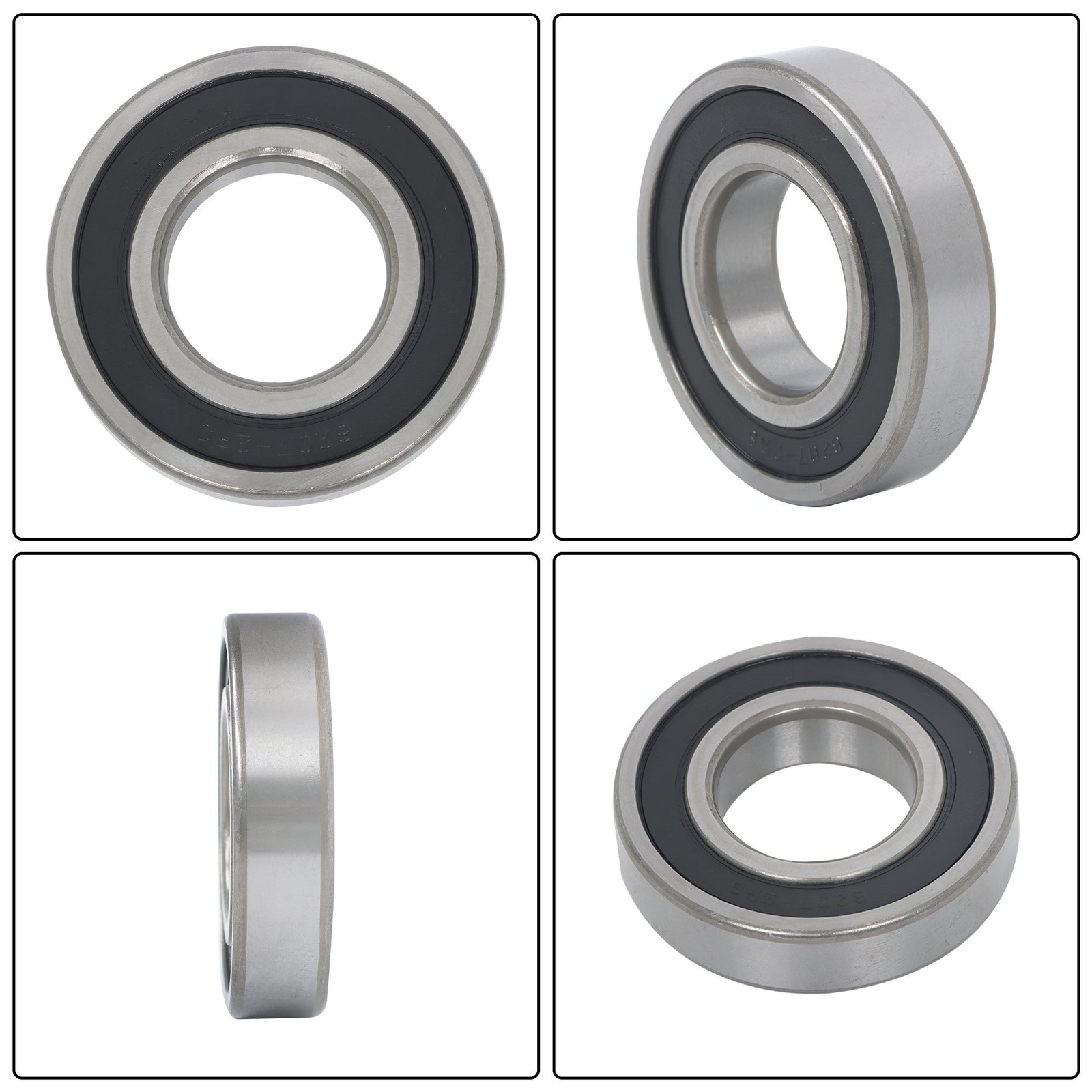 10 Pcs 6207-2RS Ball Bearings 35x72x17mm Double Rubber Sealed
