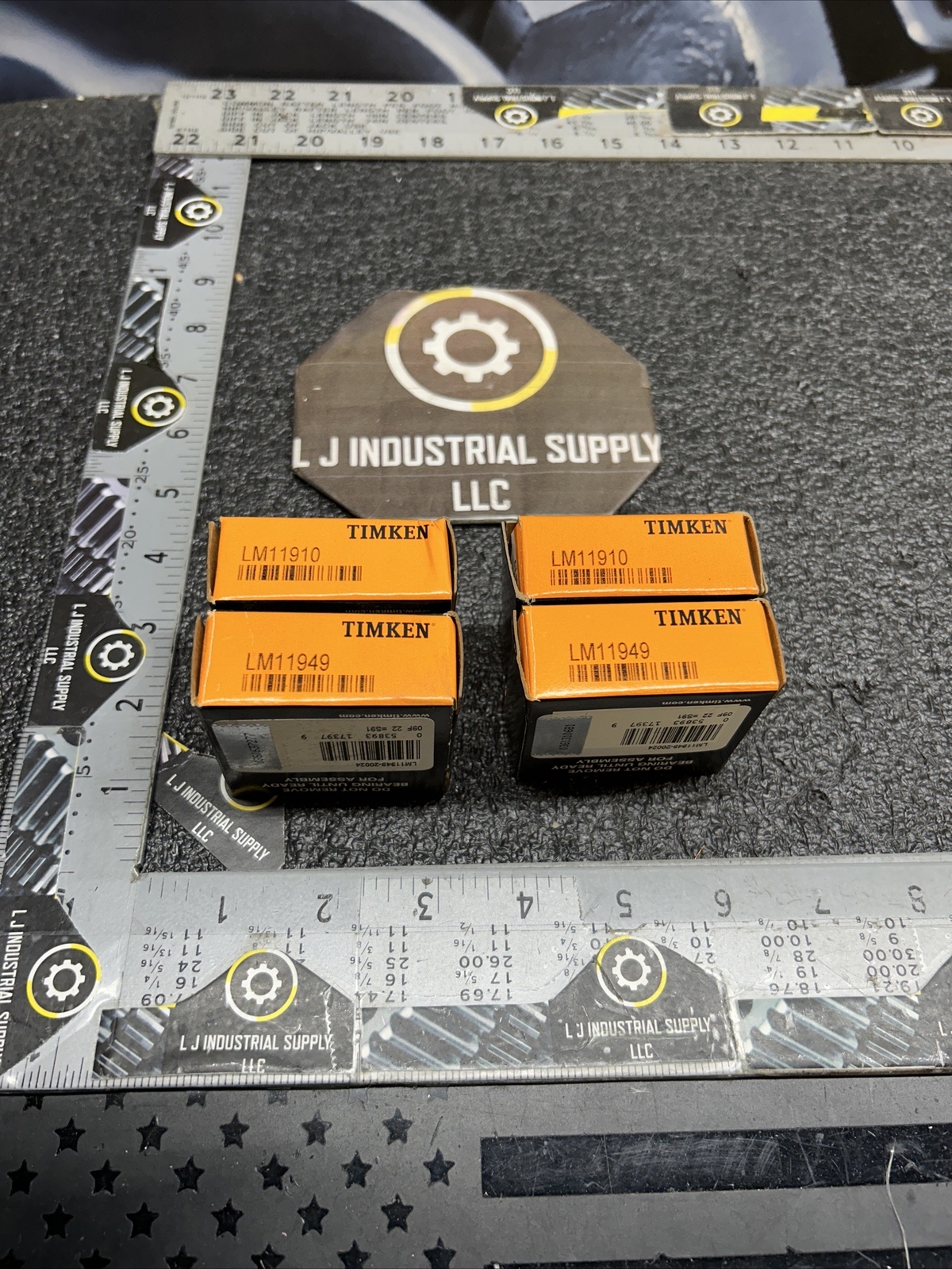 NEW [LOT OF 2 Sets!] TIMKEN LM11910 & LM11949 Cup & Cone_WARRANTY_FAST SHIPPING!