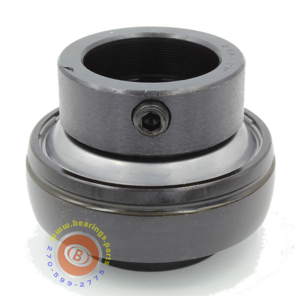 HC206-20R3BO Insert Bearing w/ Collar, BLACK OXIDE, TRIPLE-LIP SEAL