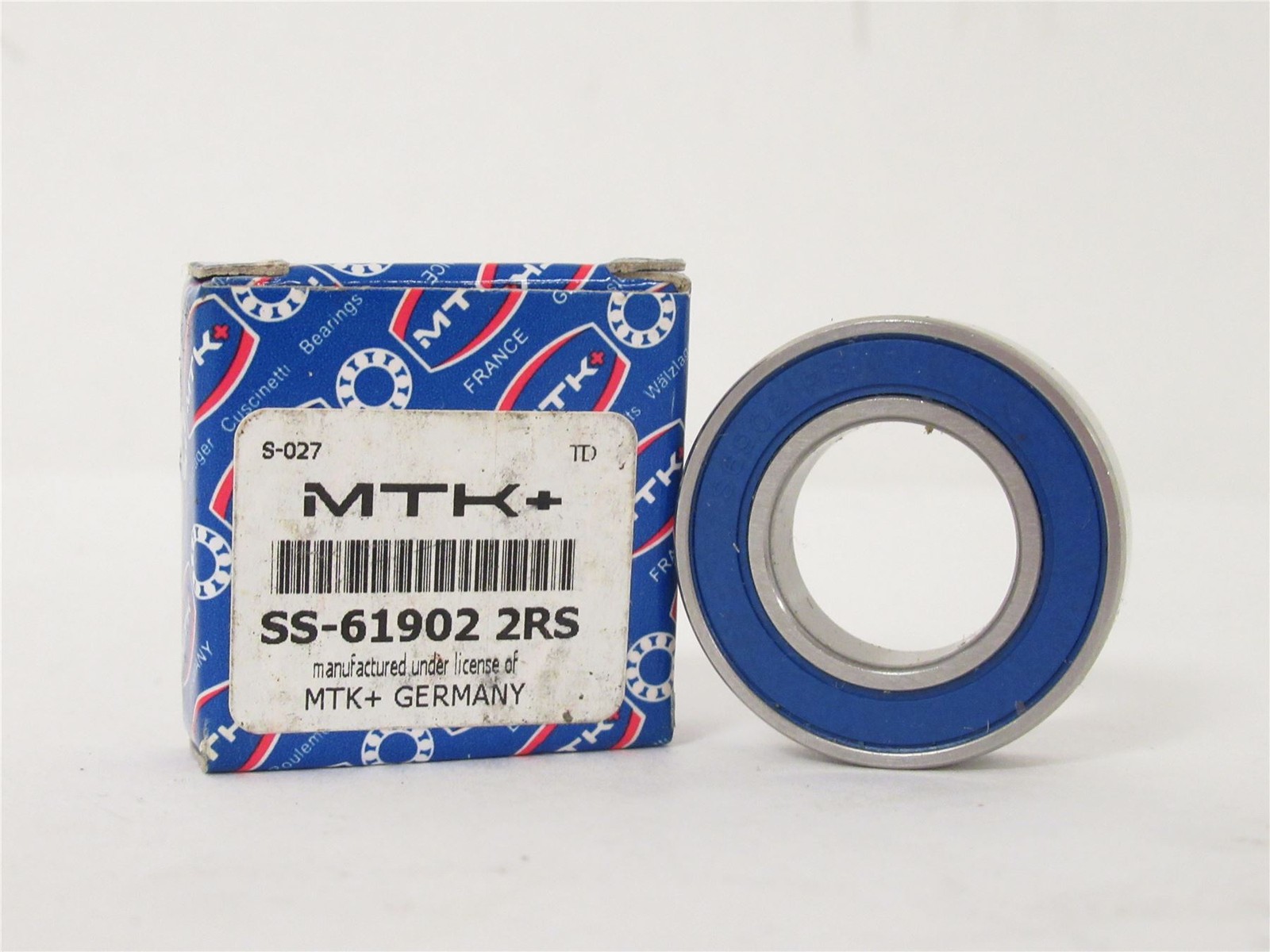 225091 New In Box; MTK SS-61902 2RS Radial Ball Bearing; 15mmID; 28mmOD; 7mmW