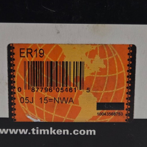 New Timken Fafnir ER19 Ball Insert Bearing, 1-3/16″ Straight Bore, Set Screw