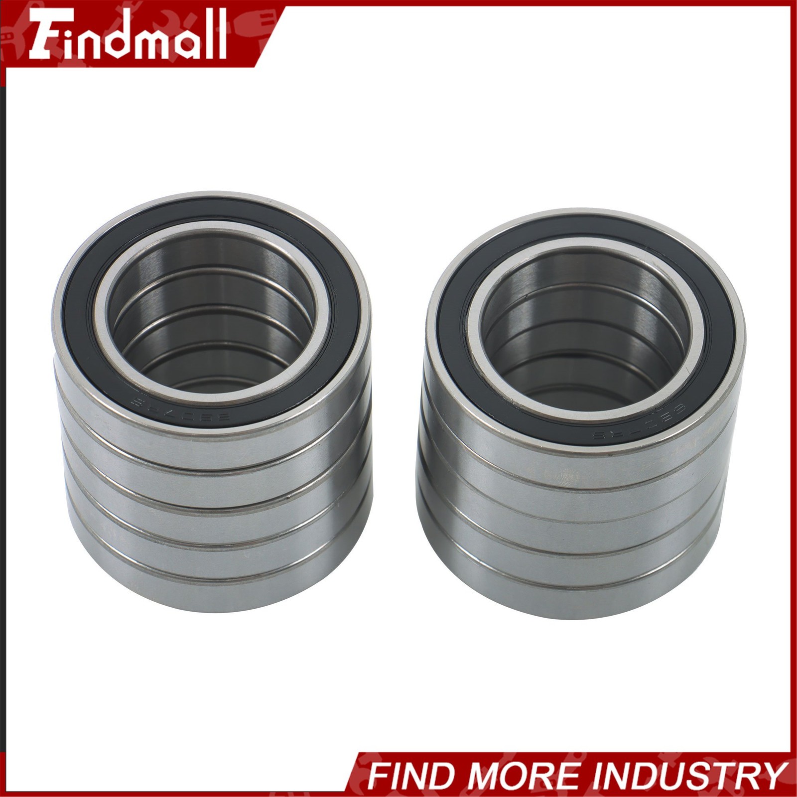 Findmall 6907-2RS Deep Groove Bearings 10pcs 35x55x10mm Rubber Sealed Set