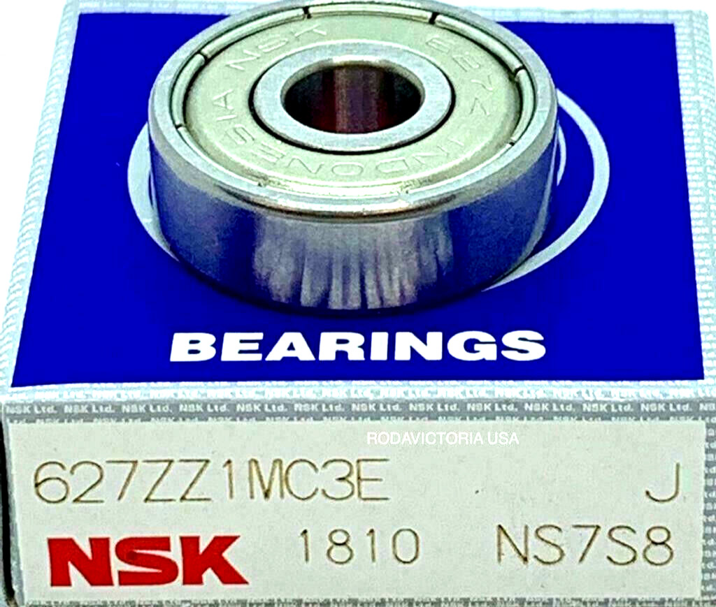 NSK 627 ZZ DEEP GROOVE BALL BEARING, METAL SHIELDED 7x22x7 mm