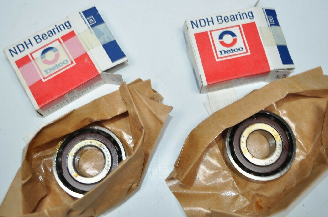 NDH Delco QH20305 ANGULAR CONTACT BEARING Matched Pair – 25x62x17 mm MADE IN USA