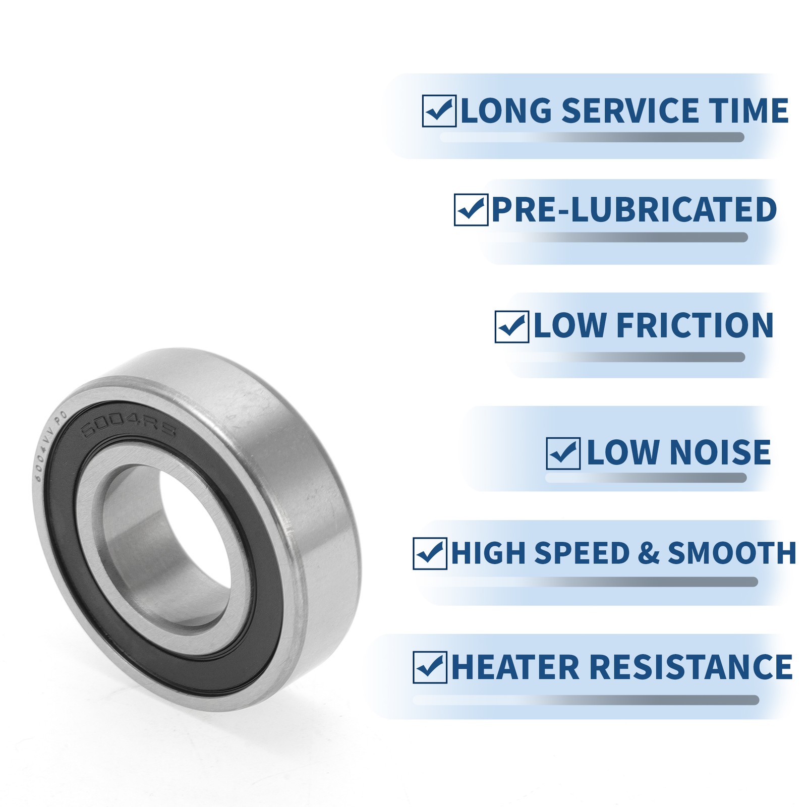 6004VV Deep Groove Ball Bearings P0 20x42x12mm 1 Pc Scooter Skateboard Wheel