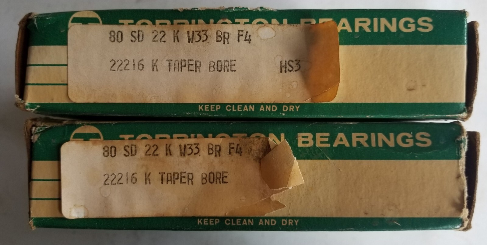 One(1) Torrington 22216K80SD22KW33BRF4 Bearing 22216 K 80 SD 22 K W33 BR F4