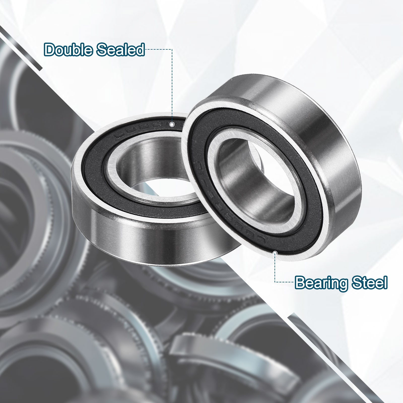 2Pcs 16x32x9mm 16329-2RS Non-Standard Ball Bearings MACHINE Chrome Steel Bearing