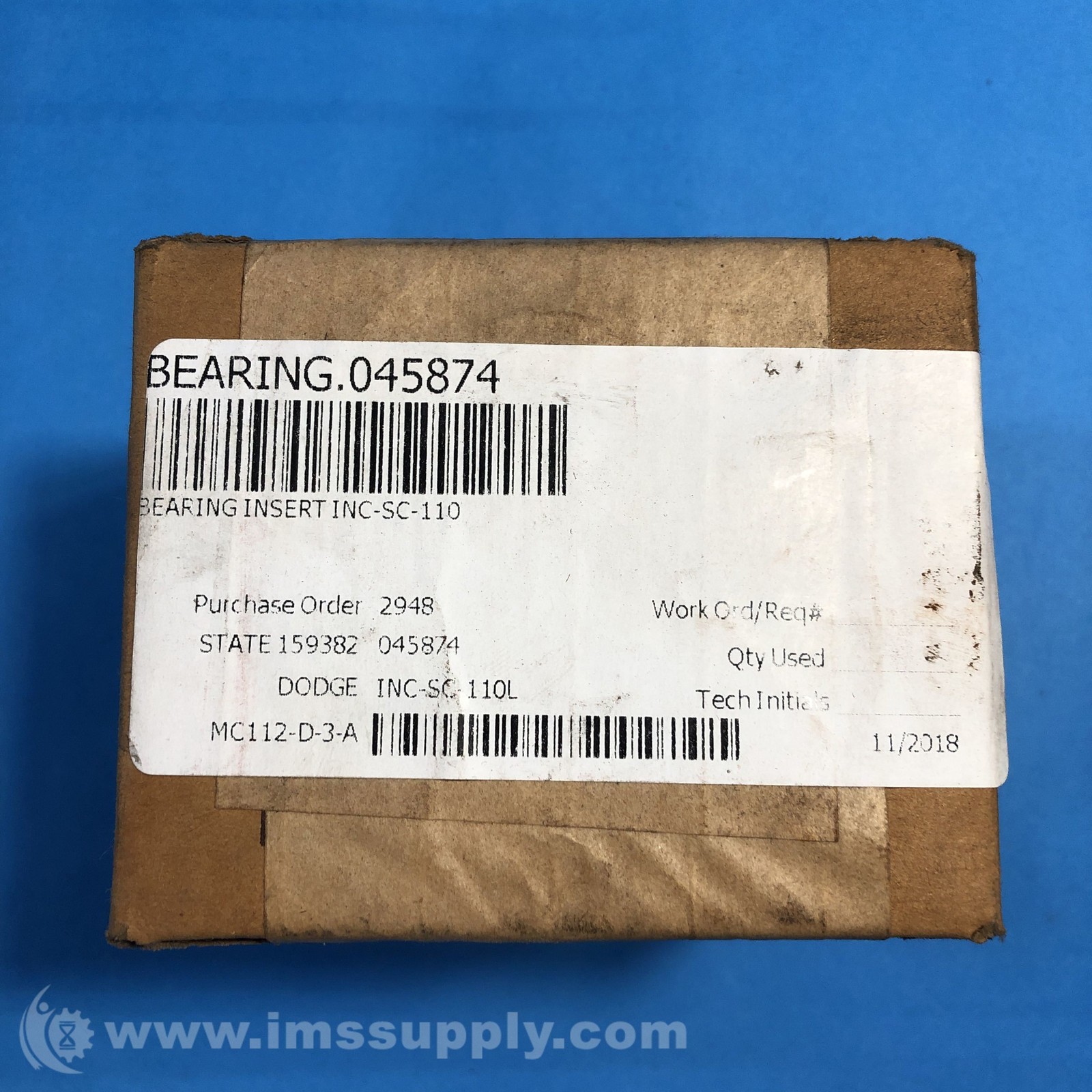 Dodge INS-SC-110 Ball Insert Bearing, 1-5/8 in ID FNFP