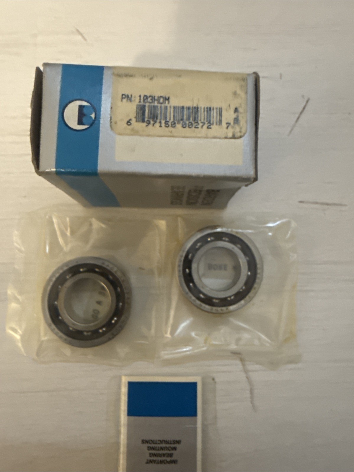 Barden 103HDM Angular Contact Bearing 17x35x10 mm 7003 103 HDM H DM 103H USA Set