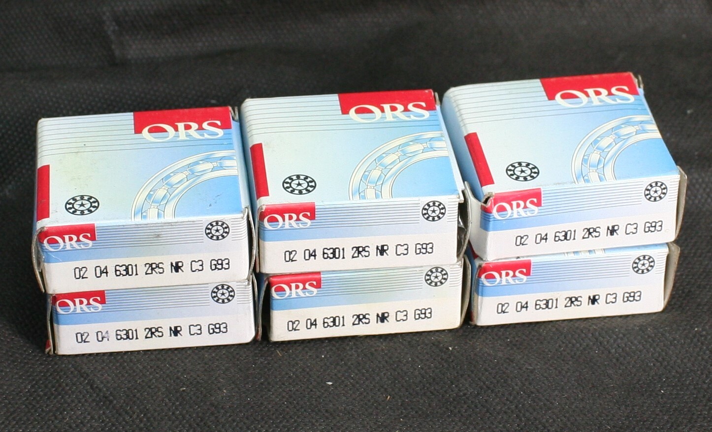 One (1) ORS 6301 2RS NR C3 G93 Deep Groove Ball Bearing 12mm ID Turkey NEW