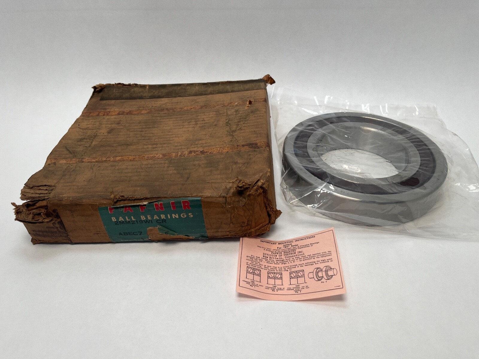 Fafnir 2MM219WICR-SUL Bearing 95x170x32 mm 7219C 2MM-219-WI-CR-DUL USA