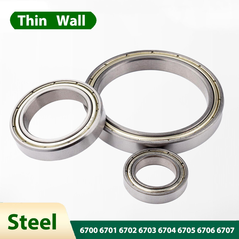 Thin Wall Deep Groove Ball Bearing 6700 6701 6702 6703 6704 6705 6706 6707 Steel