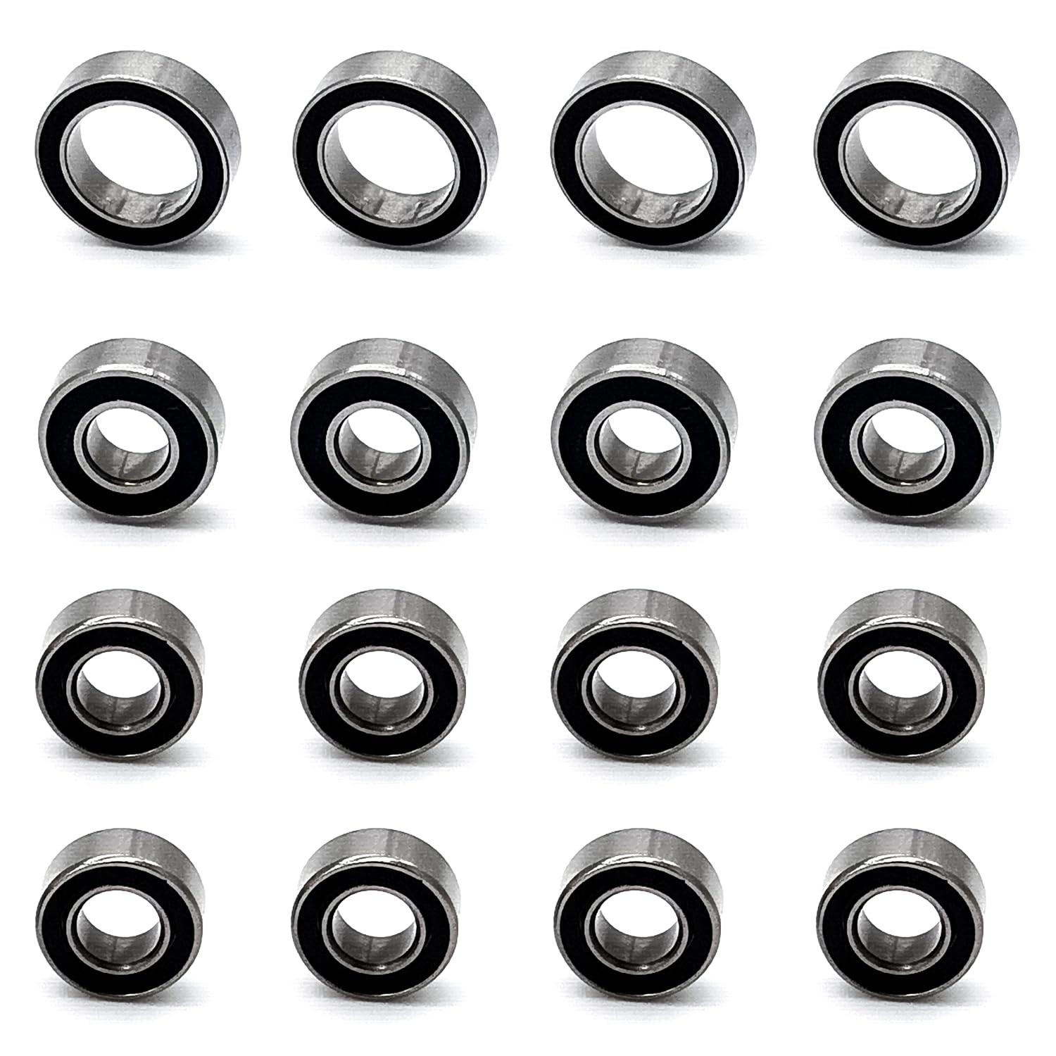 16pcs RC Ball Bearings Kit 5x10x4 5x11x4 8x12x3.5mm Rubber Sealed Compatible …