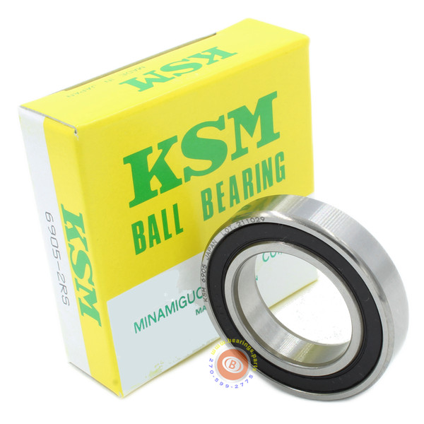 6905-2RS 25mm Radial Ball Bearing with Rubber Seals — KSM Japan