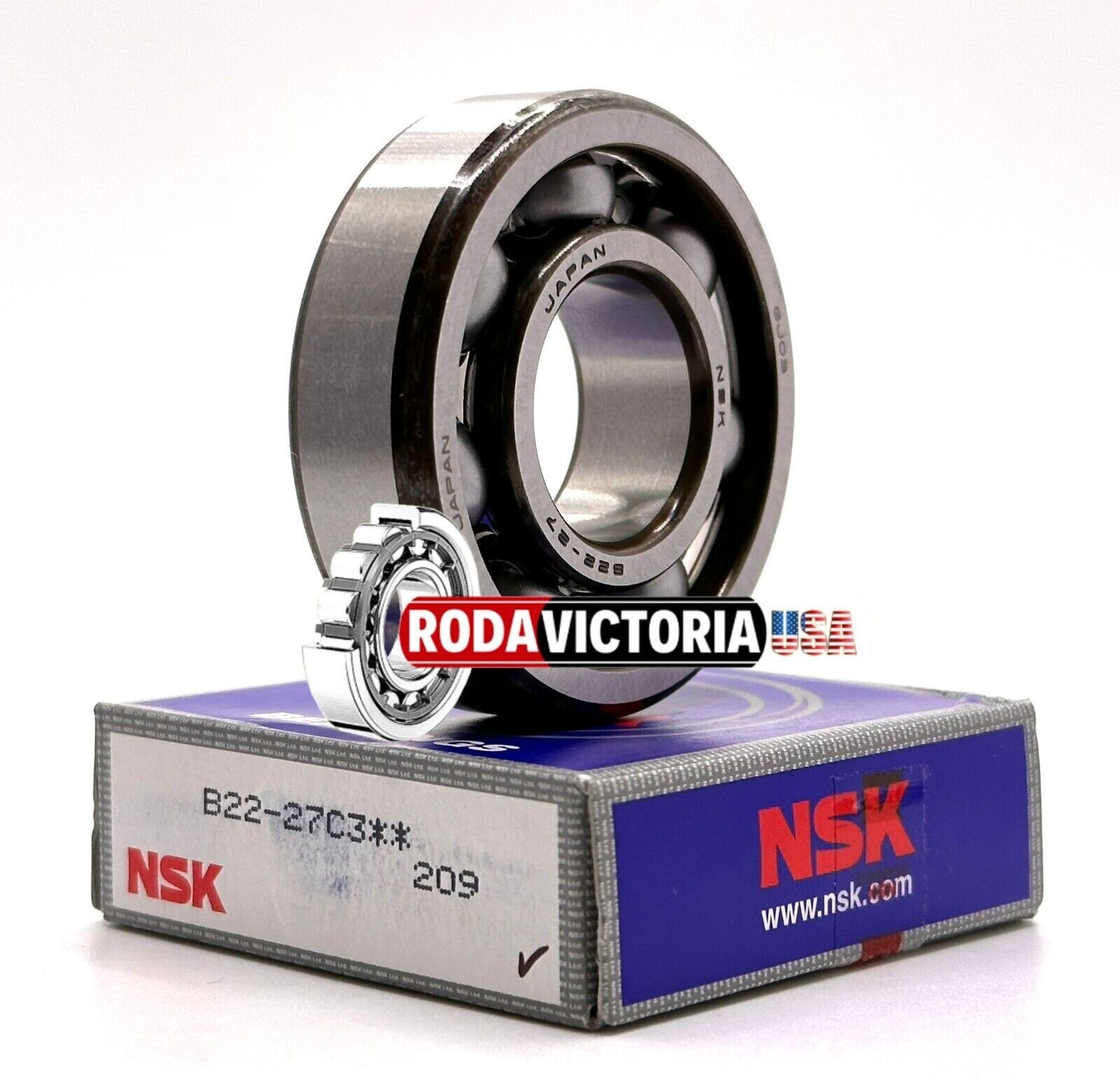 NSK JAPAN B22-27 C3 BALL BEARING 6304/2YD 24155-63J01 BB1-0234 22x52x15 mm