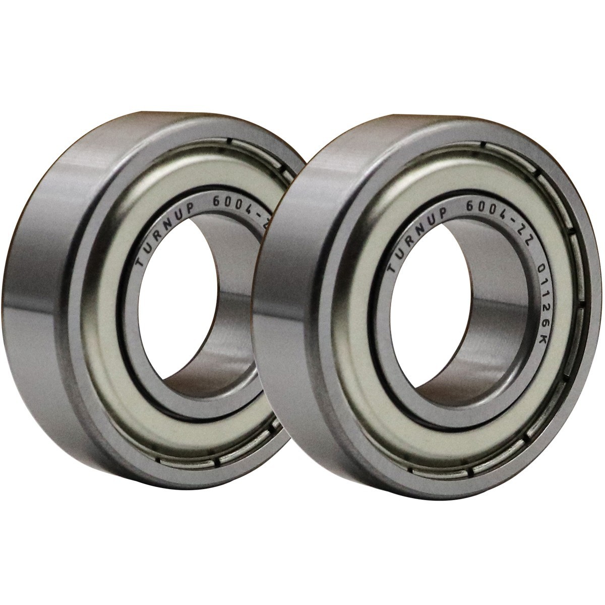 2PCS TURNUP 6004-ZZ Deep Groove Ball Bearing 20x42x12mm Metal Shielded