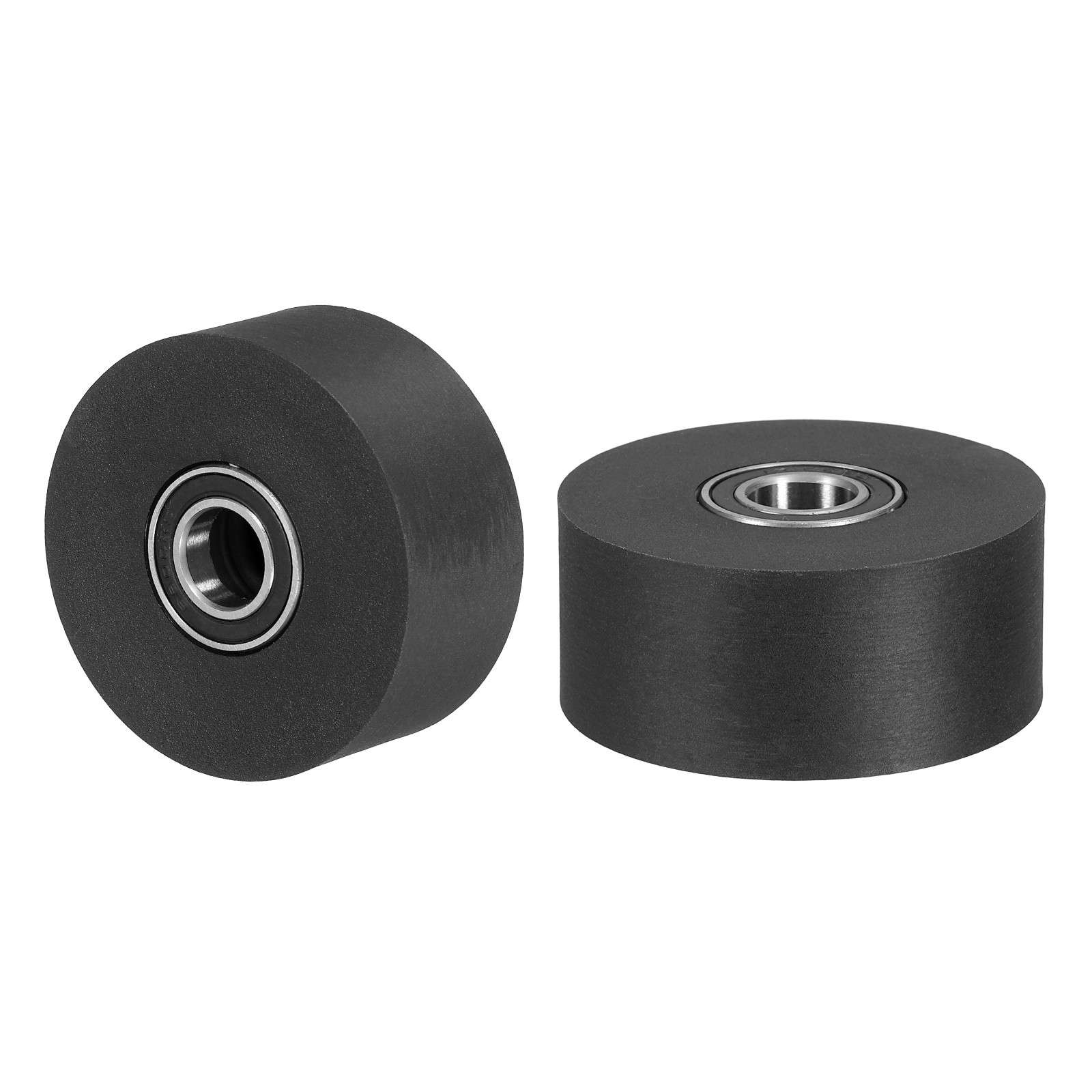 2Pcs Plastic Rollers with Bearing, 3/8″x1-3/4″x3/4″ for Pulley