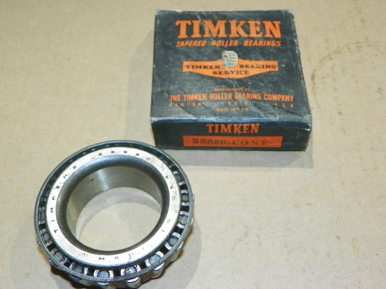 Timken 25580 Tapered Roller Bearing Cone Made in USA