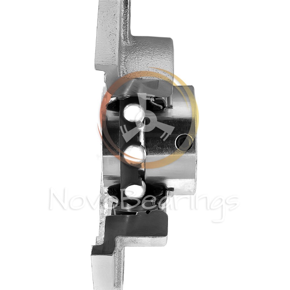 UCF207 (117 mm Square) 4-bolt Flanged Bearing Unit for 35 mm shaft by SNR brand