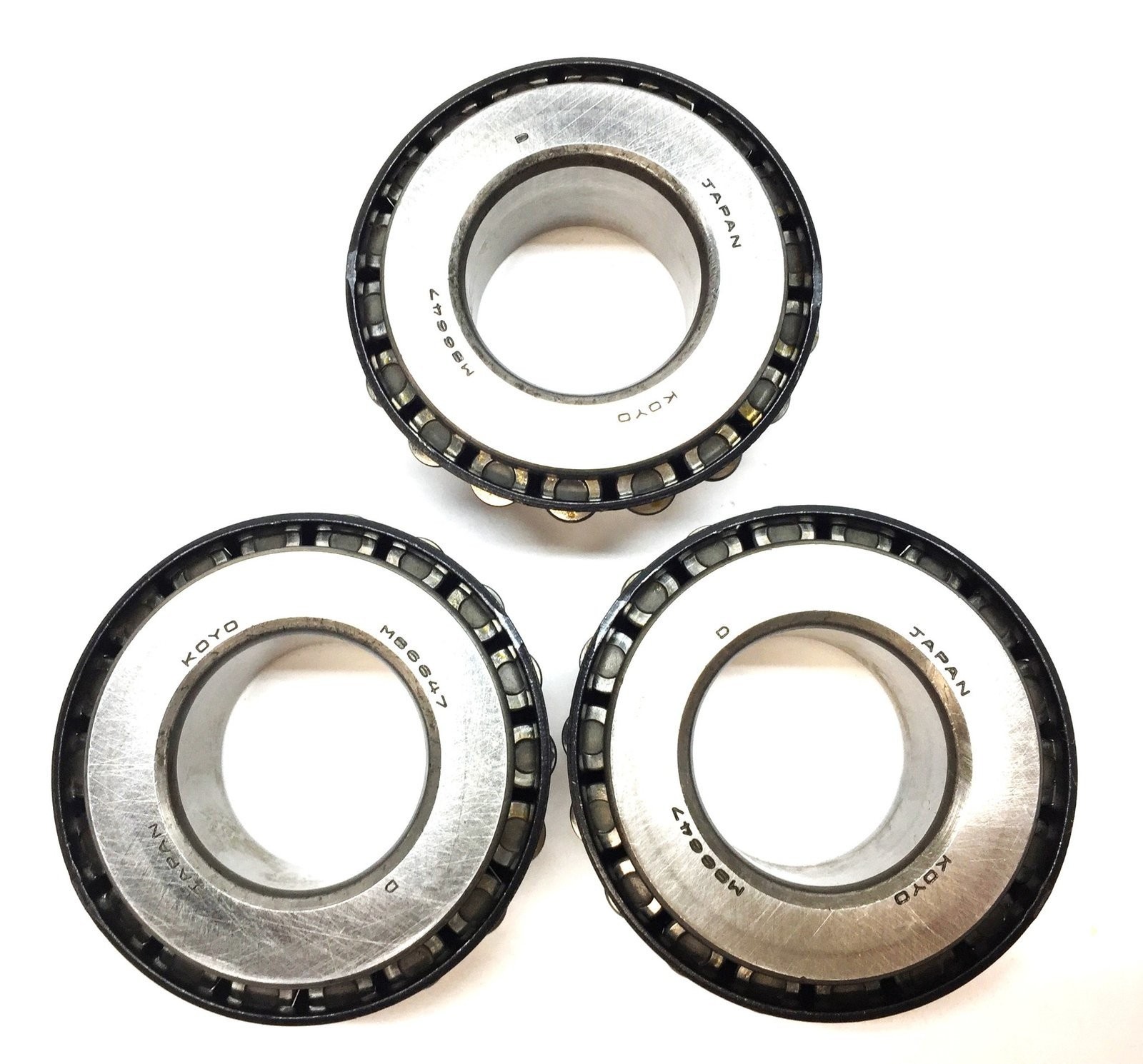 Koyo Tapered Roller Bearing Cone M86647 [Lot of 3] NOS