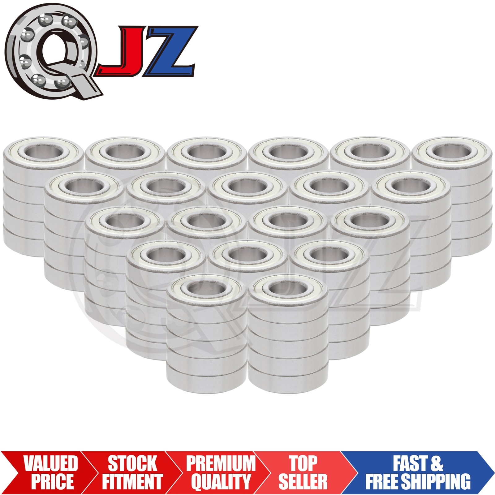 [Qty.100] 6308-ZZ Radial/Deep Groove Ball Bearing [40mm ID x 90mm OD x 23mm W]