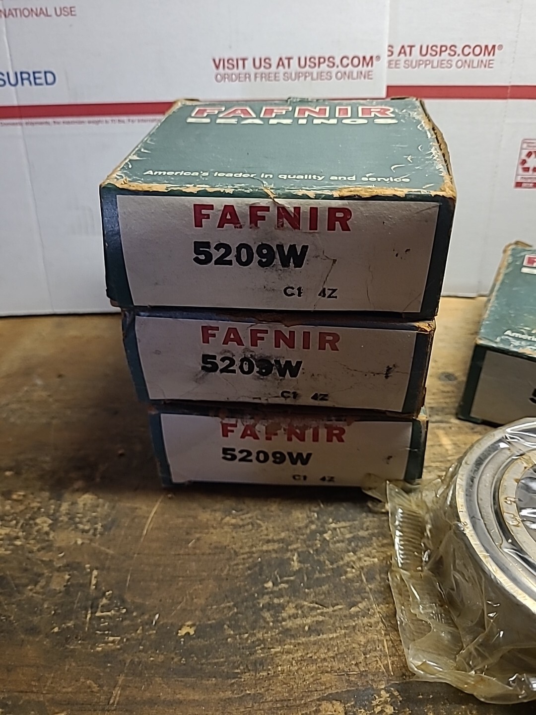 (4) FAFNIR 5209W Angular Contact Bearings… NOS..LOT OF 4 BEARINGS…..