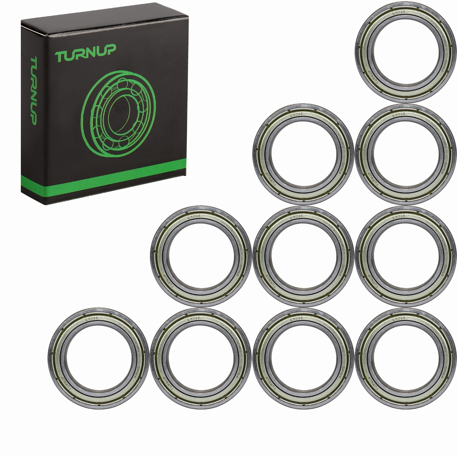 (Qty.10) 6803-ZZ Premium 6803 2Z shield bearing 6803 ball bearings 6803 ZZ ABEC3