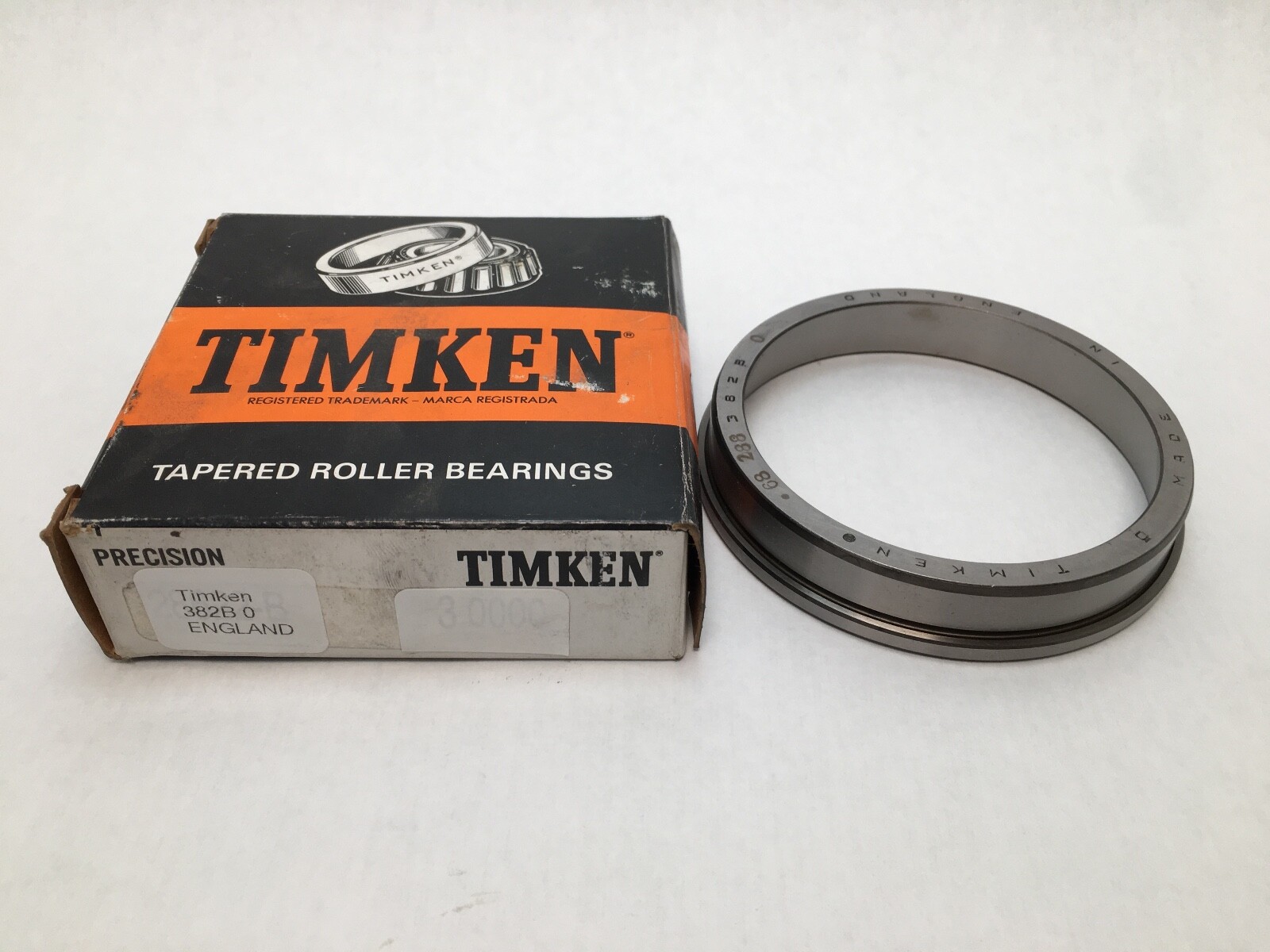 Timken 382B Flange Taper Roller Bearing Cup 3-7/8″ OD 382-B 0 382B0 England