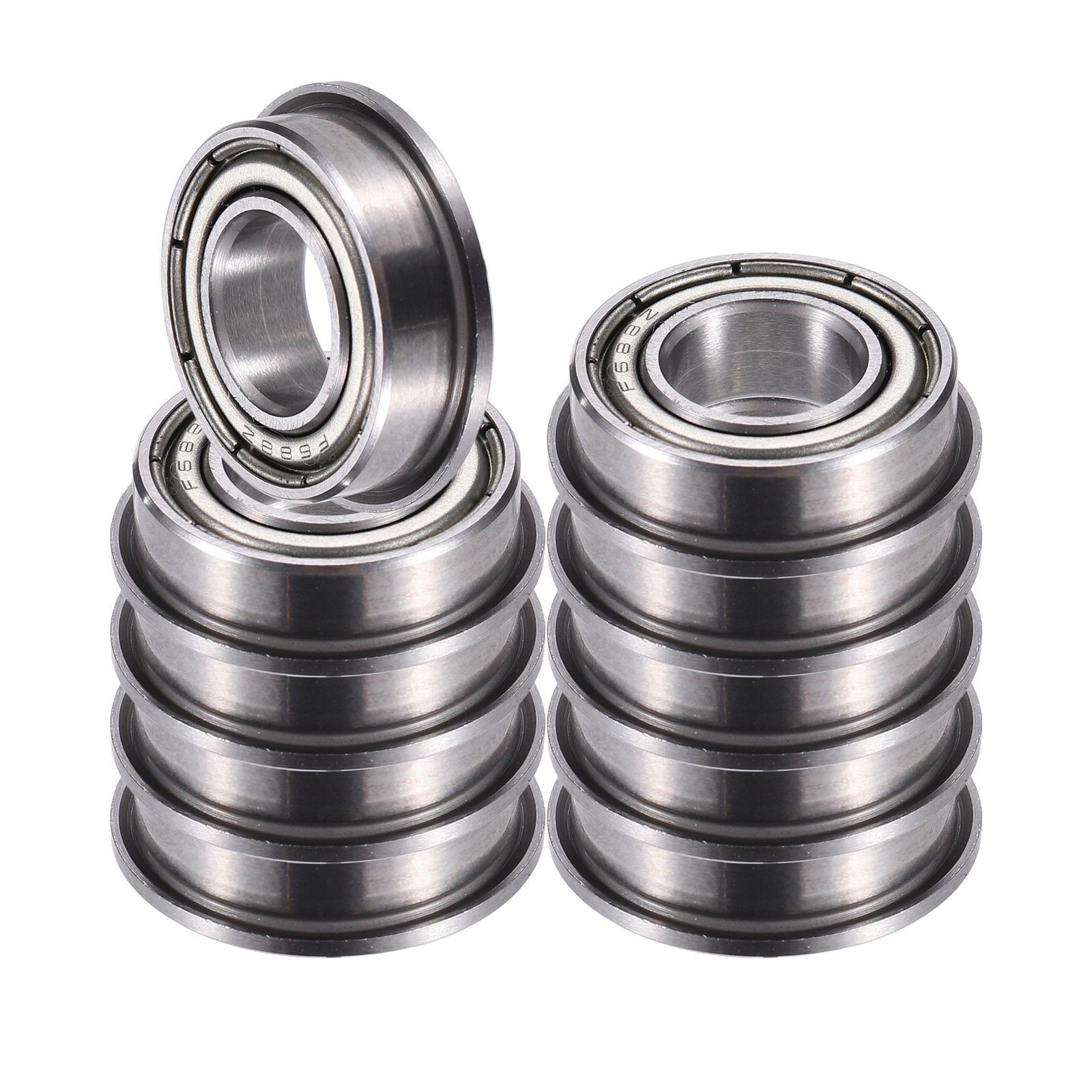 F688ZZ 8x16x5mm Deep Spherical Groove Bearings Silver Tone – 10pcs