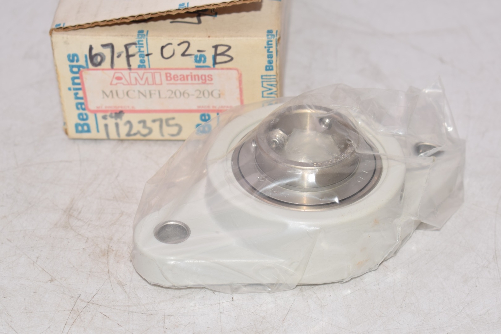 NEW AMI Bearings MUCNFL206-20G Set Screw Locking Two-Bolt Flange Unit 1-1/4”