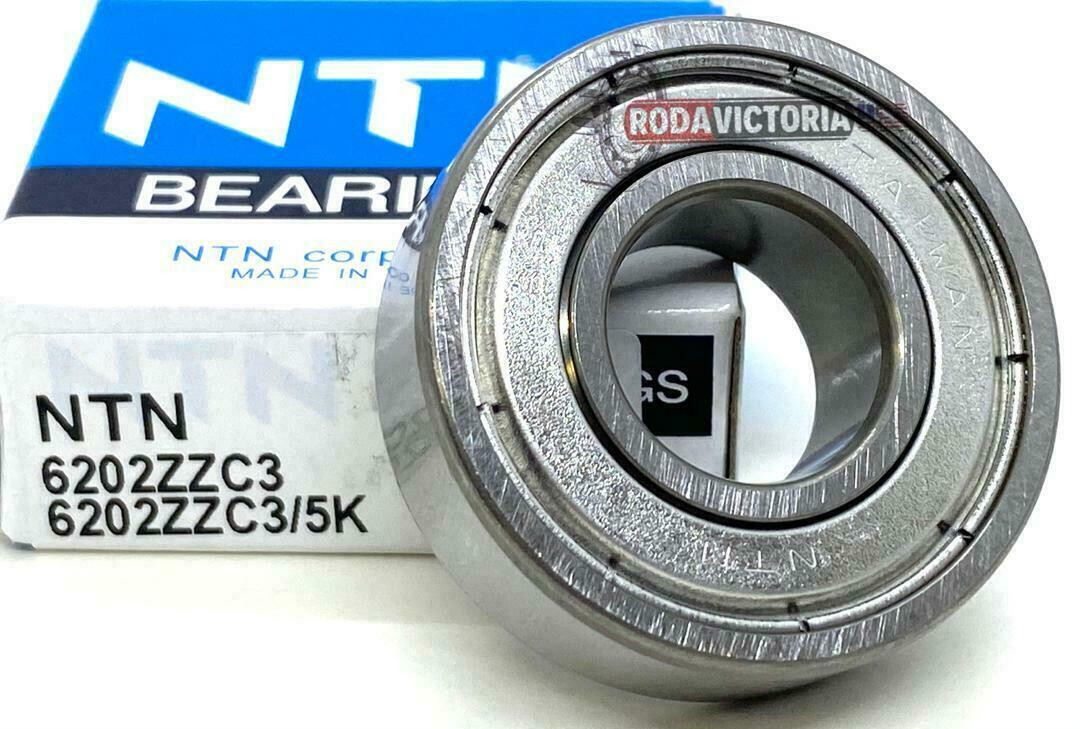 NTN 6202 ZZ C3 5K Deep Groove Ball Bearings 6202-2Z C3 METAL SHIELDS 15x35x11mm