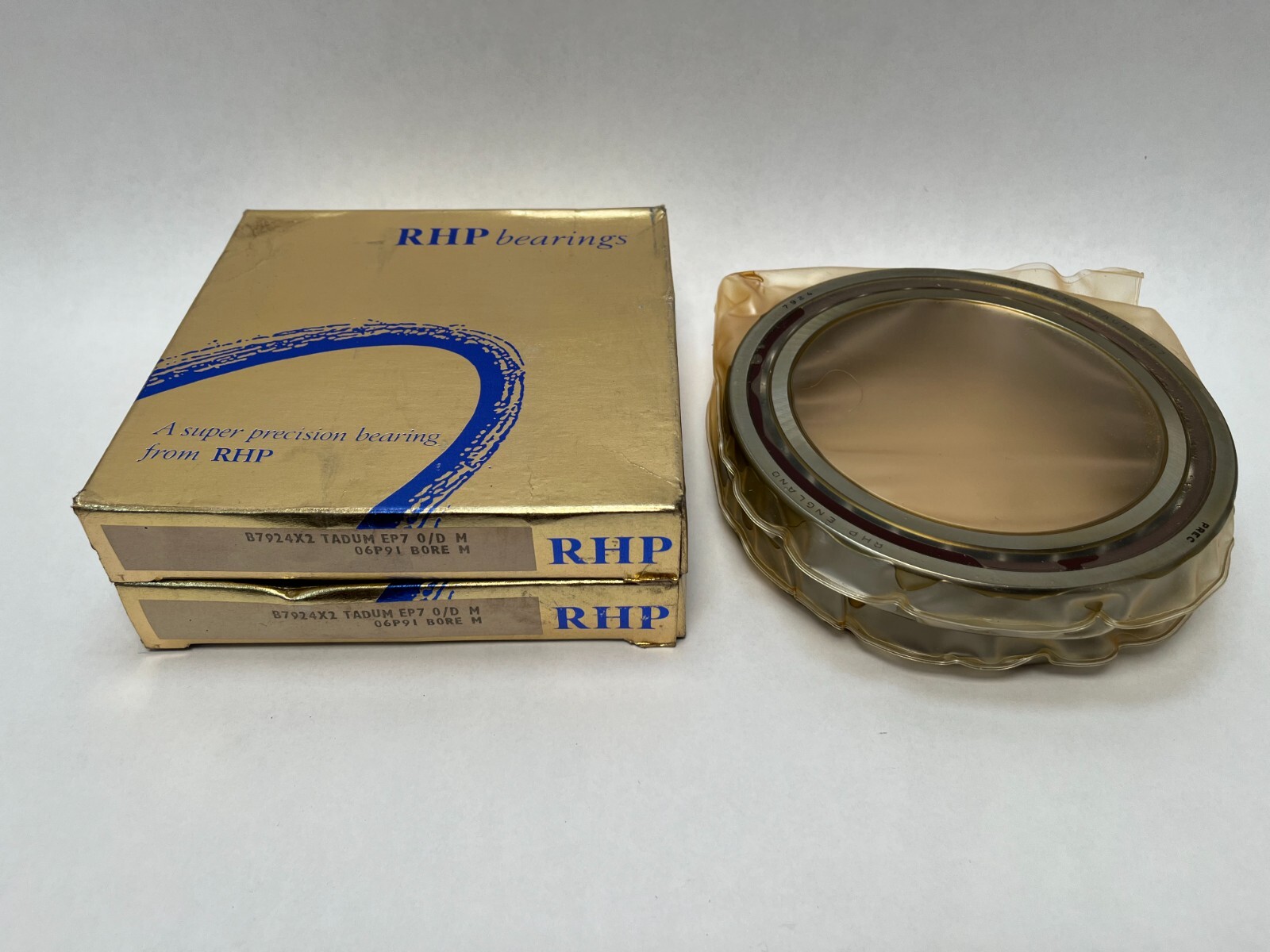 RHP 7924CTDUMP4 Bearing 120x165x22 mm 7924-C-T-DUM-P4 71924 7924X2 England 2 Pcs