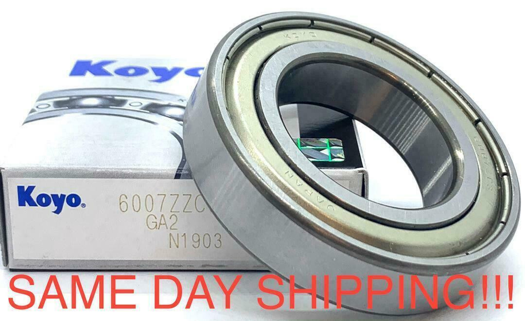 KOYO 6007 ZZ DEEP GROOVE BALL BEARING, METAL SHIELDED 35x62x14 mm