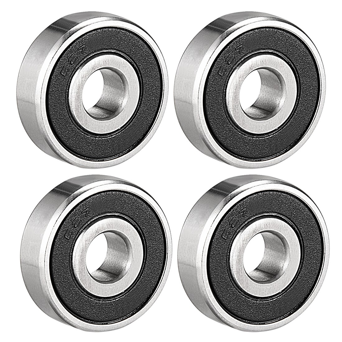 4pcs Deep Groove Ball Bearing 627-2RS Double Sealed 7 x 22x 7mm Chrome Steel
