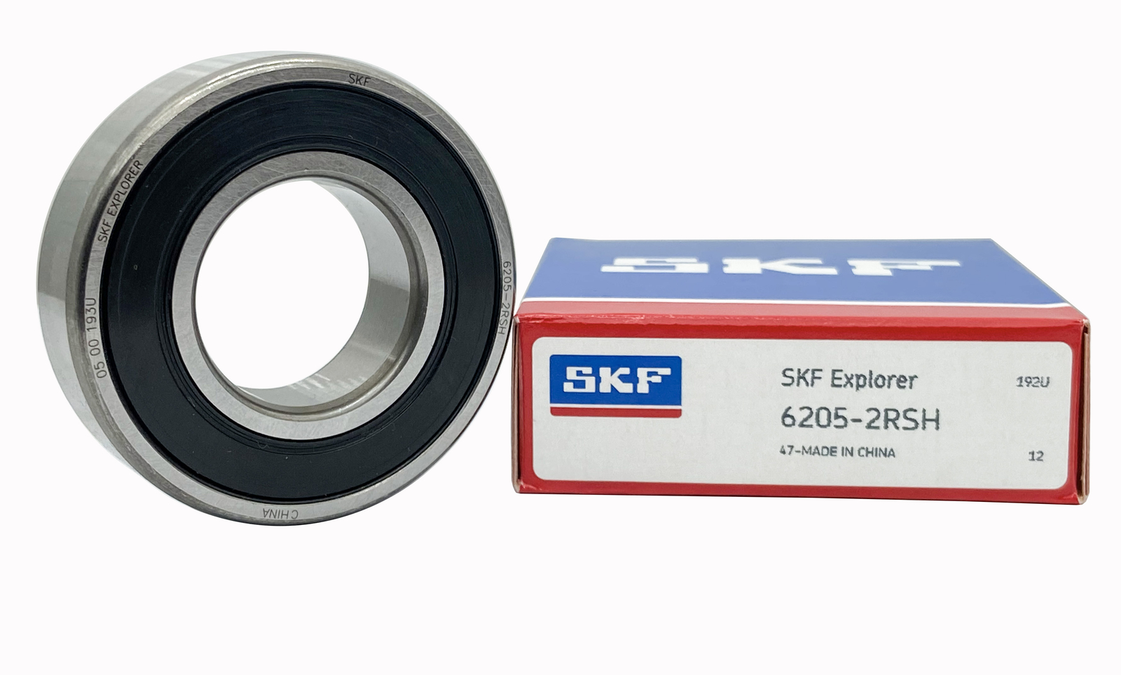 (2 PACK) SKF 6205-2RSH 25X52X15MM Double Rubber Seal Ball Bearings