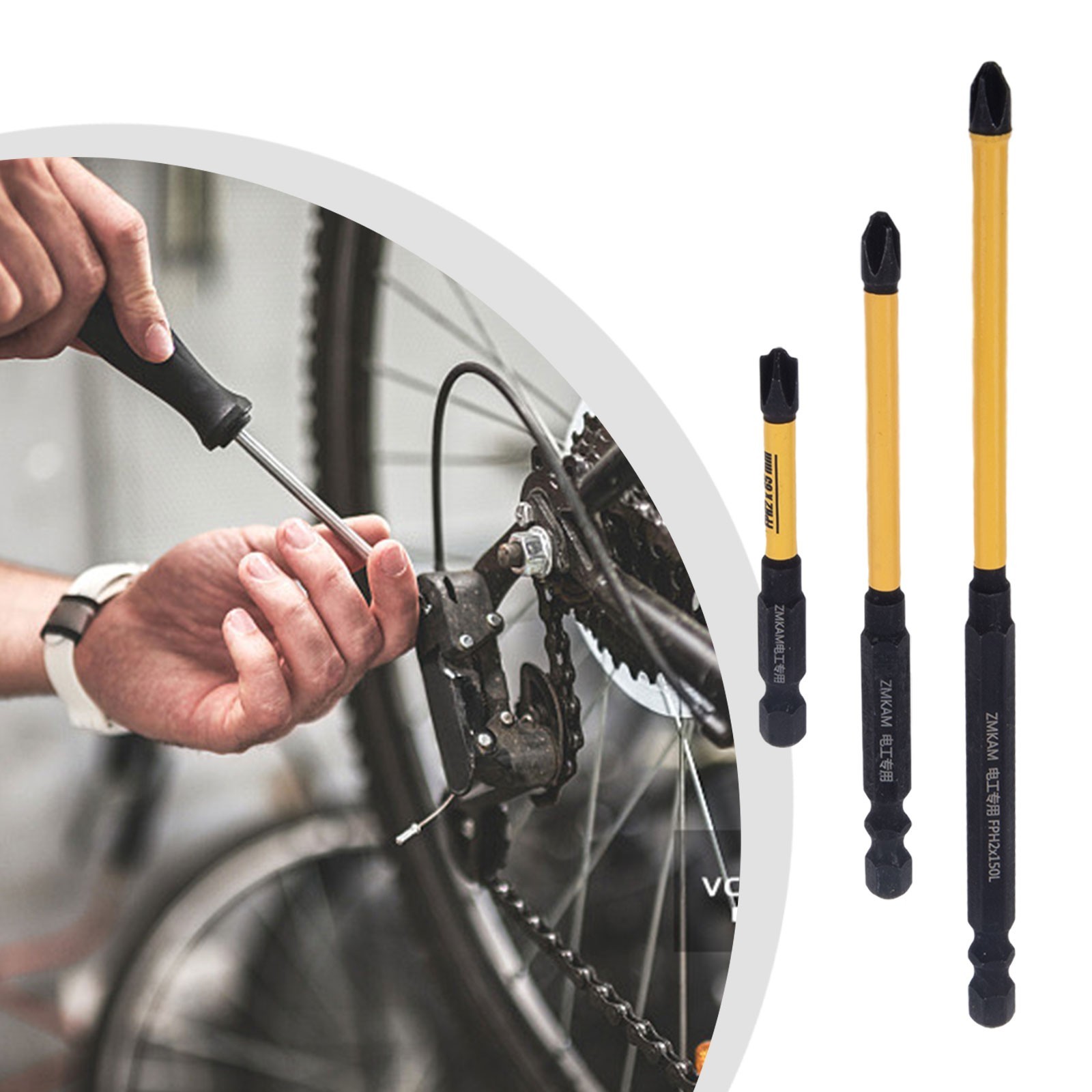 Rust Resistant Magnetic Screwdriver Bit Set FPH2 for S 2 Alloy Steel 65 110