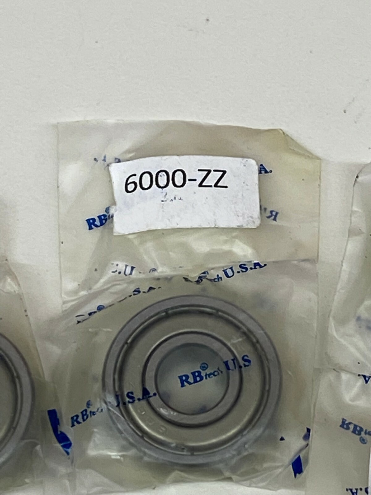 Lot of 6 RB Tec 6000-ZZ 10mm x 26mm x 8mm Shielded Deep Groove Bearing