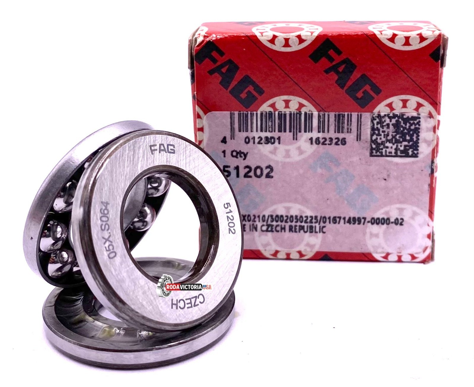 FAG 51202 Axial Deep Groove Ball Bearing 15x32x12 mm