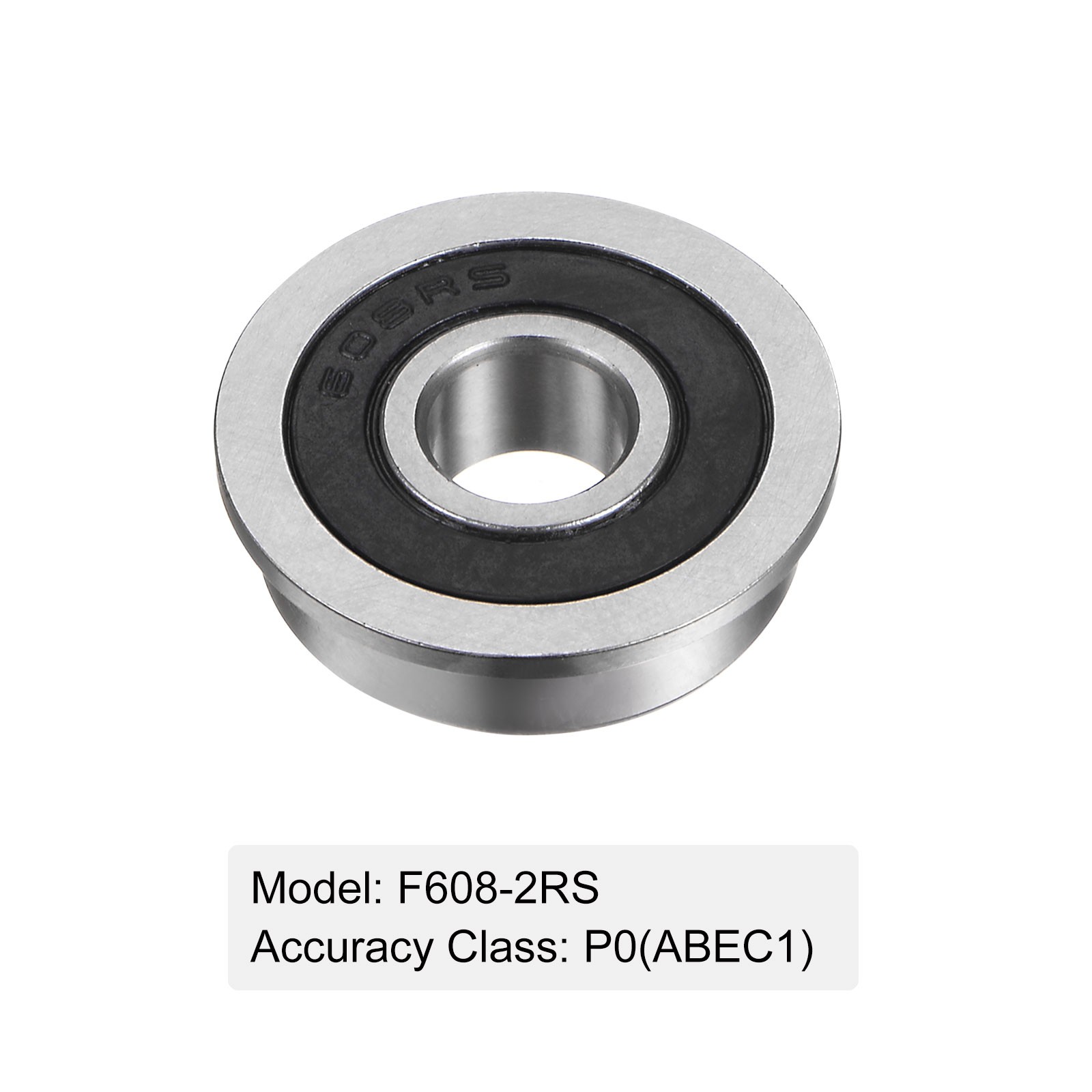 F608-2RS Flanged Ball Bearing 10pcs 8x22x7mm ABEC1 Flange Bearings
