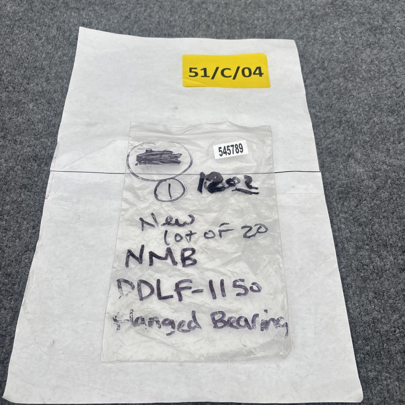 Lot of 20 – NMB DDLF-1150ZZ |Metric Size Flanged Ball Bearings New Other