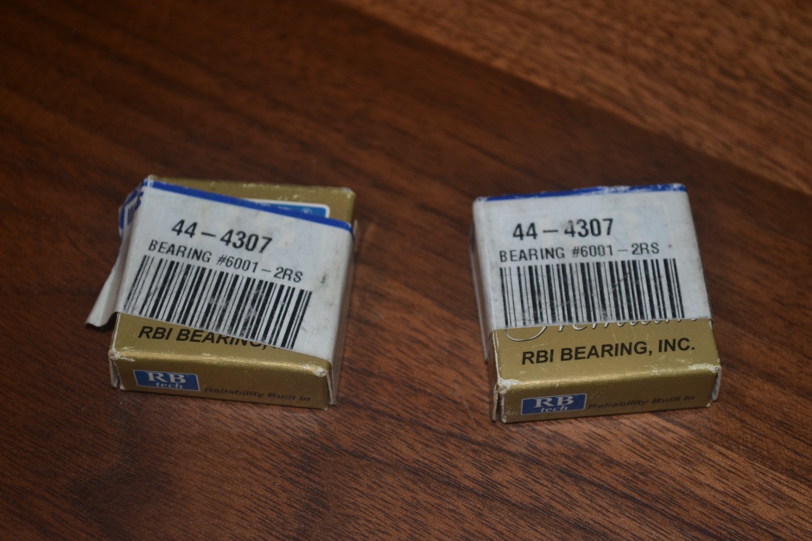 Qty 2 of 6001-2RS Premium Sealed Ball Bearing 12x28x8mm