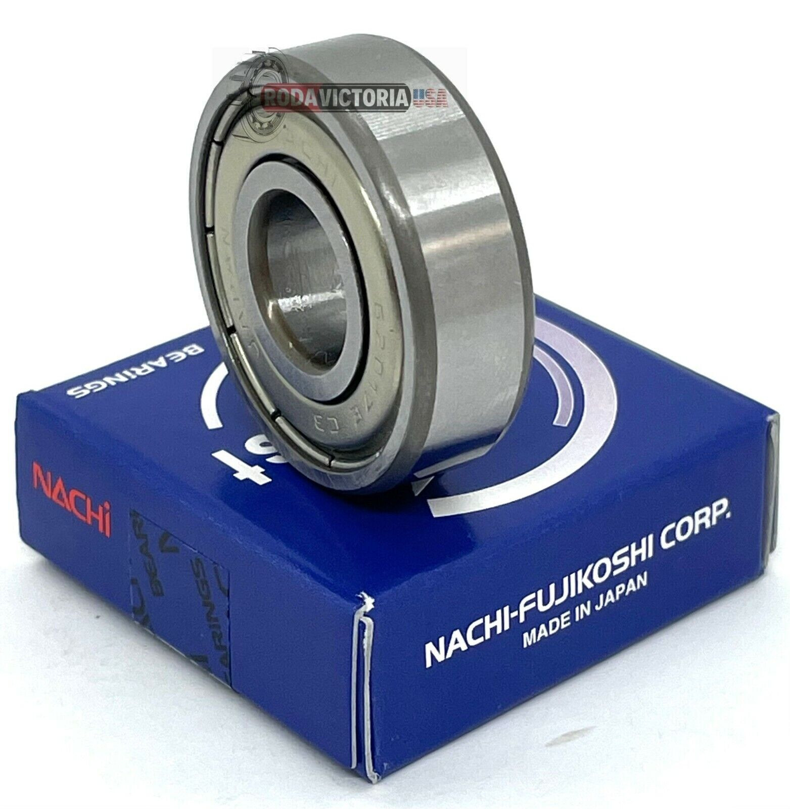 NACHI 6201 Z CM BALL BEARING, METAL SHIELDED ONE SIDE, OPEN ONE SIDE 12x32x10mm