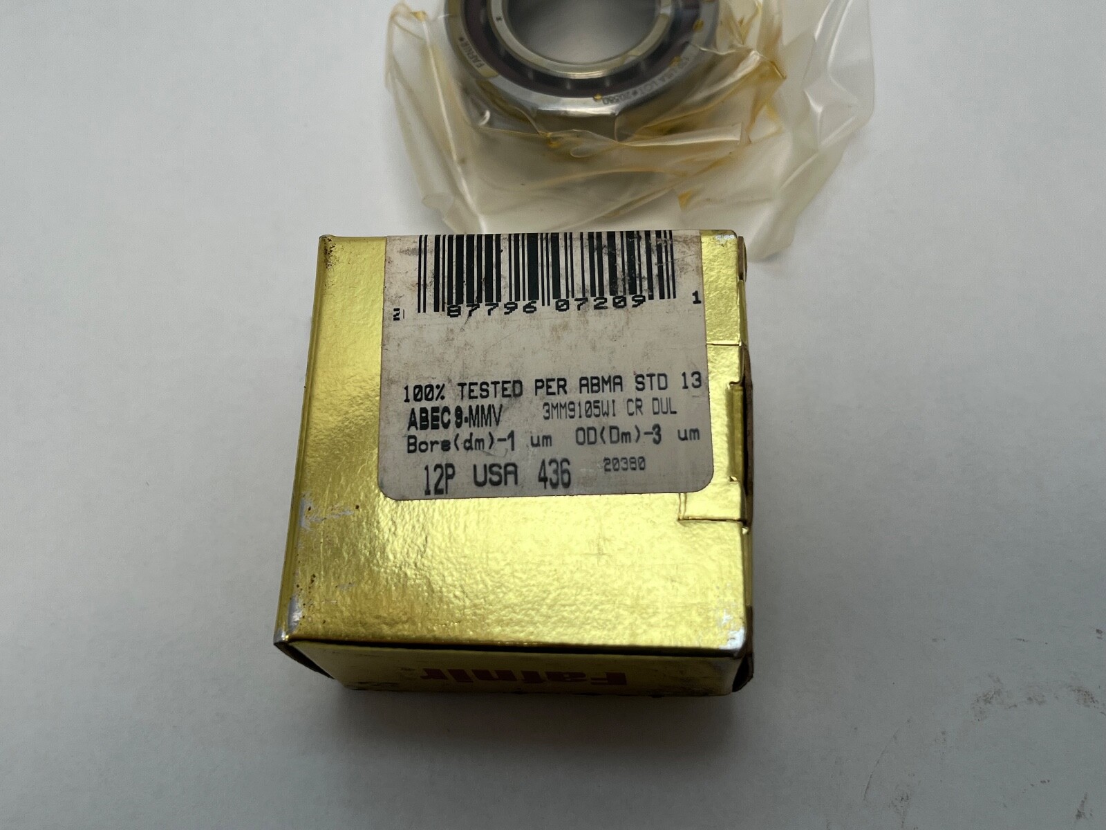 Fafnir 3MM9105WI-DUL Bearing 25x47x12 mm 7005-A 3MM-9105-WI-CR-DUL USA 2 Pcs