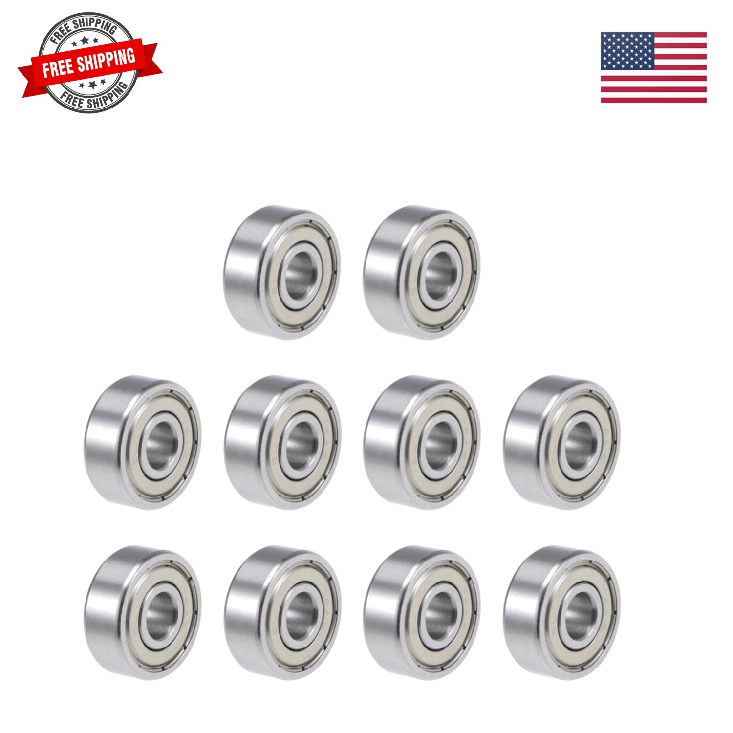 R4AZZ Deep Groove Ball Bearing 1/4-inchx3/4-inch x 9/32-inch Shielded Z2 Leve…