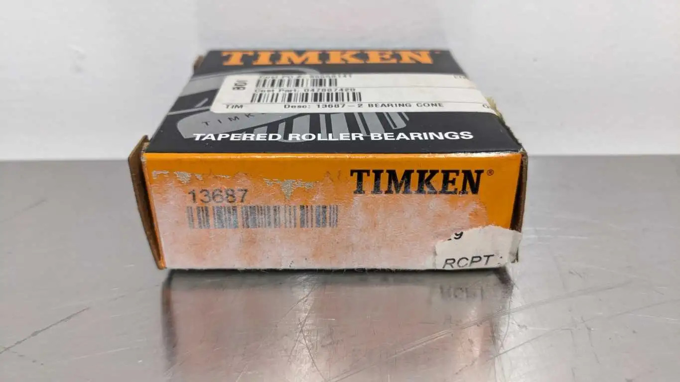 Timken 13687 Tapered Roller Bearing 1-1/2″ ID .75″ Wide 1.75″ B-OD 1.89″ F-OD