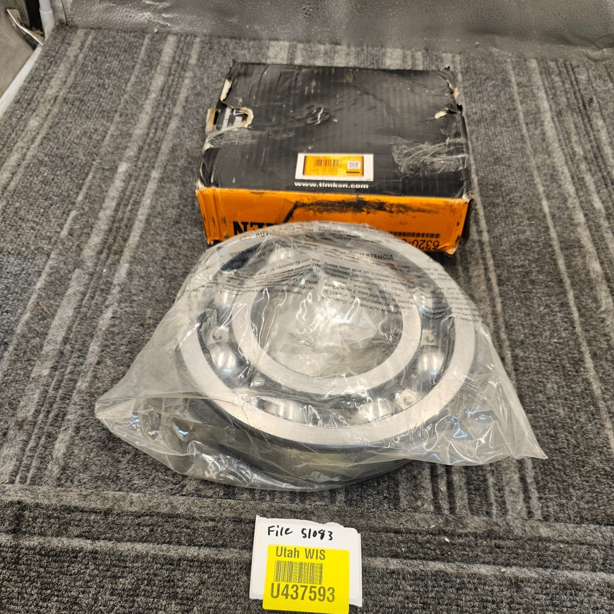Timken 6320-C3 100x215x47mm Open Deep Groove Ball Bearing